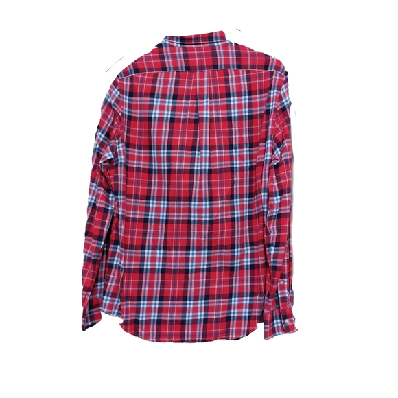 Vineyard Vines Mens M Slim Fit Ginger Rum Plaid Button Down Shirt - Picture 4 of 4